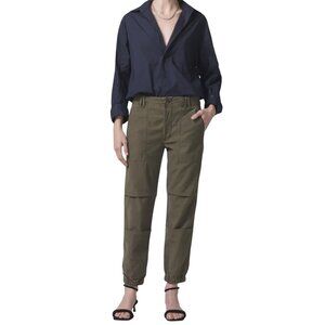 Citizens Of Humanity Agni Utility Pants Size 29 Olive Green Trouser Mid Rise